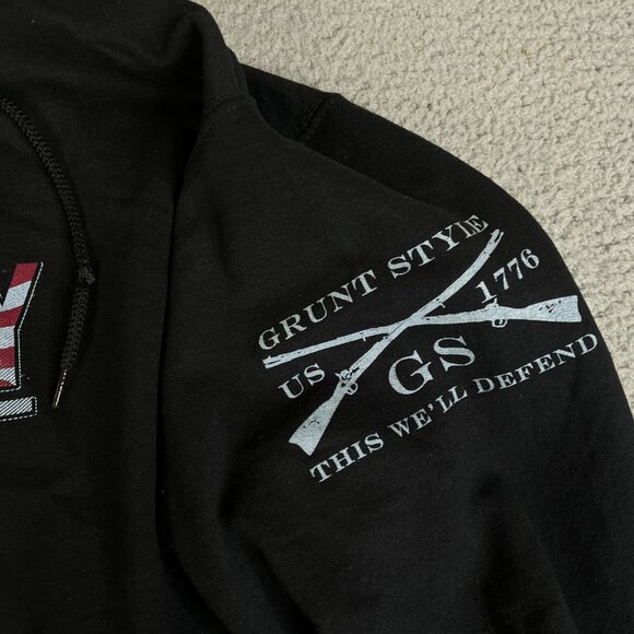 Grunt Style Hoodie Sweatshirt Mens XL Community This We'll Defend - Picture 4 of 10